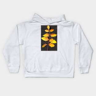 Forest Bathing with the Warmth of Autumn Leaves Kids Hoodie